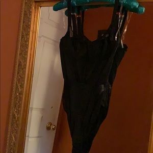 Black Lycra Bodysuit